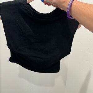 Zara big shoulder tee
